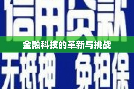 耒阳金融科技的革新与挑战