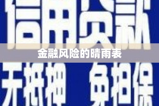 耒阳金融风险的晴雨表