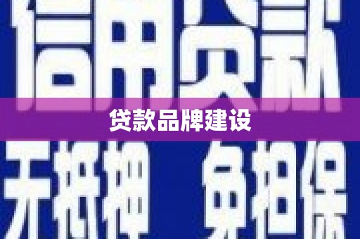 耒阳贷款品牌建设