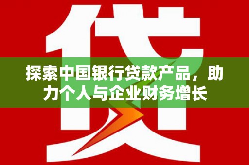 耒阳探索中国银行贷款产品，助力个人与企业财务增长