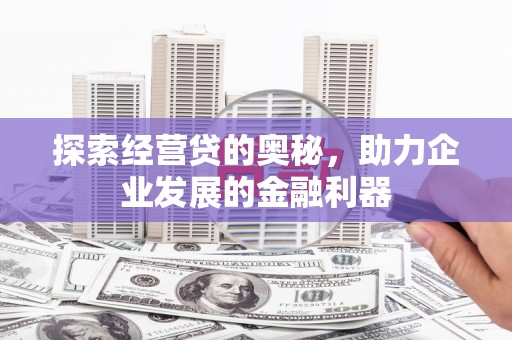 耒阳探索经营贷的奥秘，助力企业发展的金融利器