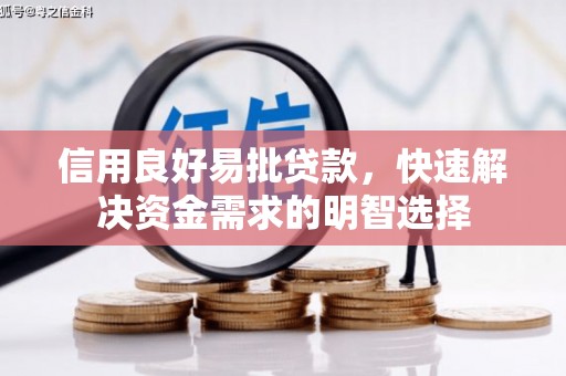 耒阳信用良好易批贷款，快速解决资金需求的明智选择