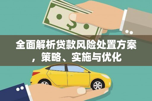 耒阳全面解析贷款风险处置方案，策略、实施与优化
