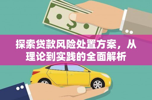耒阳探索贷款风险处置方案，从理论到实践的全面解析