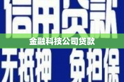 耒阳金融科技公司贷款
