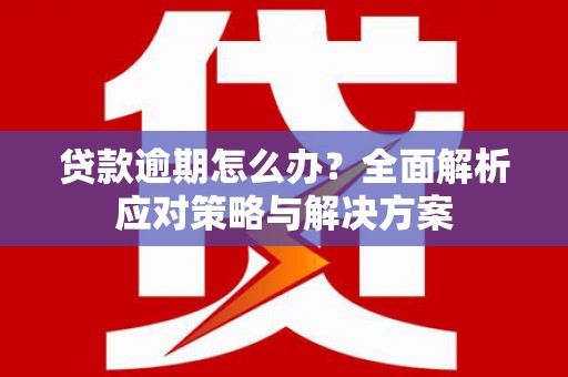 耒阳贷款逾期怎么办？全面解析应对策略与解决方案
