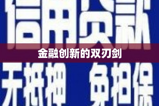 耒阳金融创新的双刃剑